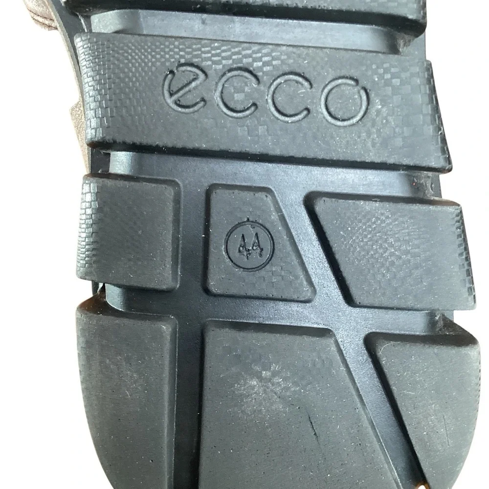ECCO Chukka Ankle Boots Mens Size 44‎ EU 11 US Brown Leather Lace Up Shoes